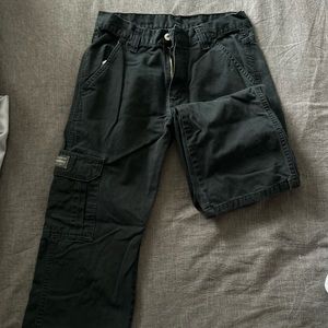 Black cargo pants